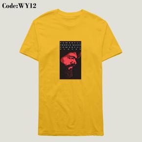 powerful yellow Half Sleeve T-Shirt For Men's