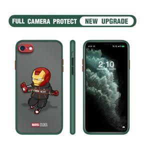 Hontinga for iPhone 7 Case Cartoon For Boys Camera Shockproof Protection Casing Edge Frosted Transparent Phone Cover