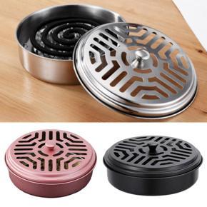 Mosquitoes Coil Holder Tray Stainless Steel Round Rack Plate for Spirals Incense