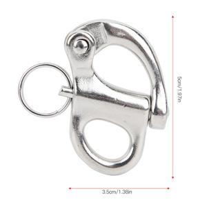 Fixed Snap Hook Mountaineering Rock Climbing Shackle 316 Stainless Steel Quick Release