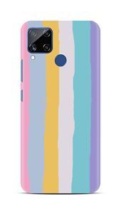 Rainbow Silicon Case Back Cover FOR Realme C15