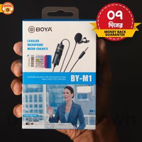 BOYA BY-M1 3.5mm Lavalier Lapel Microphone compatible with Smartphone & DSLR_Recording | Video Record Microphone For Youtube & Facebook | Video Record Mic For Pc, DSLR_Camera Recorder, Recorder, Andro