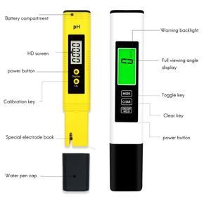 PH Pen, Acidity Meter, Portable TDS Pen, EC Value, Water Quality Test Pen, PH Test Pen