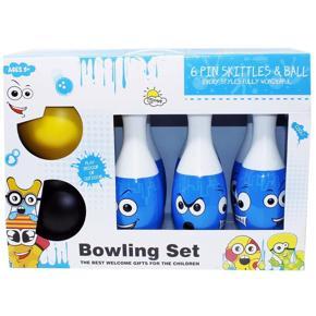 Emoji Bowling Set Toy for Kids ( Bowling Game Set 6 Bottles & 2 Balls )