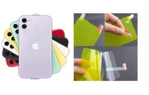 Apple iPhone 11 Crystal Clear Back Skin (Gel Poly not Glass) 3D Real Transparent Skin Glossy Finish