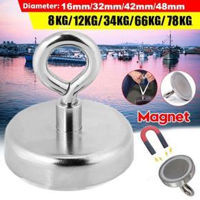 DASI 8/12/34/66/78/130kg Ring Magnet Hook Heavy Duty Strong Magnet Hooks Rare Earth Neodymium Round Magnetic Hook