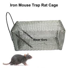 Mouse Rat Trap Cage Metallic Mouse Trap for Capturing live Rat