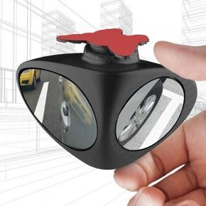 2 in 1 Car Blind Spot Mirror Wide Angle Mirror (Black)