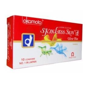 Skinless Skin Ultra Thin Okamoto Condoms - 10Pcs