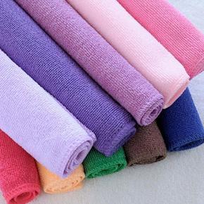 10 Pcs Candy Color Practical Soft Microfiber Face Hand Cloth Towel 25x25cm