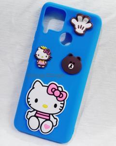 Realme C12 / Realme C15 / Realme C25 / Nazro 20 / Nazro 30A - Hello Kitty High Quality 3D Rubber Made Cute Cartoon Lovely Unique Design Soft Ladies Cover