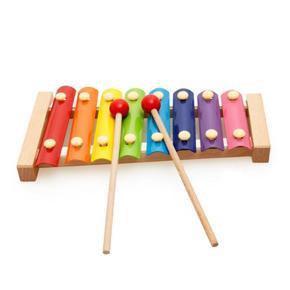 HarnezZ Wooden Xylophone Hand Knock Piano Musical Toy for Kids - Multi-Color