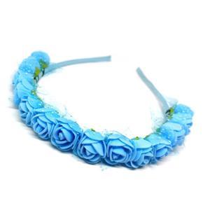 Artifical fomflower hair band Blue Color -1pc