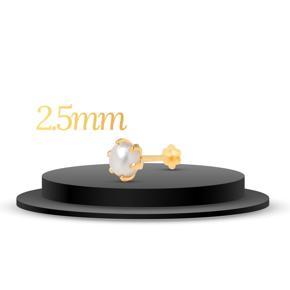 Pearl Gold Plated Nose Stud