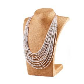 Fashion Bohemian Tribal Jewelry Waterdrop Style Long Multi-layer Beads Knotted Necklace For Women