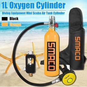 Water Sports Equipment SMACO Mini 1L Diving Air Tank Scuba  Underwater Breath   Tank Set - Orange