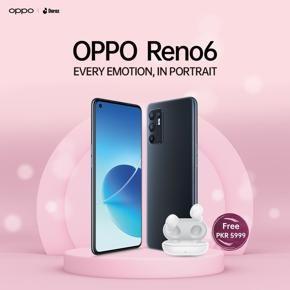 Buy OPPO Reno 6 and Get Enco Buds For Free
