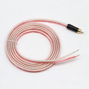 XHHDQES Replacement Repair Speaker Bare Wire Cable 5Ft with RCA Plug to Stripped Ends