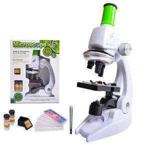 Microscope Kit Lab with Phone Holder Science Educational Toy Gift Refined Biological Microscope for Kids Gifts