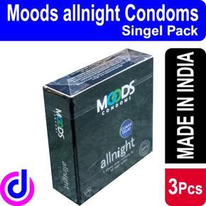 Moods All Night Condom For Men - 3pcs ( Single Pack )