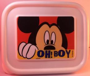 Plastic Lunch Box Mickey Mouse