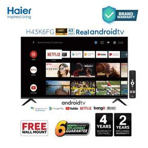 Haier 43" Android 11 Full HD Smart TV (H43K6FG) with Free Bongo Subscription
