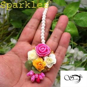 Artificial Flower Tikli Jewellery -1pc