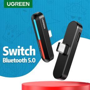 UGREEN Bluetooth Adapter for Nintendo Switch Lite, Bluetooth 5.0 Audio Transmitter with USB C Connector Built-in Digital Mic APTX Wireless Low Latency 18W Fast Charge for Nintendo Switch PS4 Headphone
