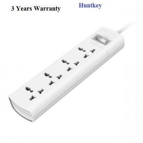 SZM401 One Switch Surge Protection Power Strip with Four Socket - White