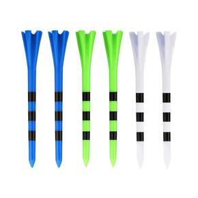 BRADOO 100 PCS Plastic Golf Tees3-1/4inch Reduces Friction & Side Spin 5 Prongs Golf Plastic Tees Golf Accessories