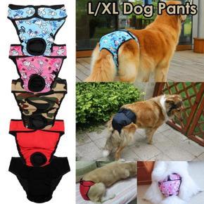 Dog Pet Supplies Physiological Pants Cotton Tighten Strap Sanitary Pet Diapers Underwear Camoufiage Size XL - Camouflage XL