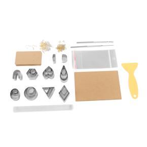 Himeng La Polymer Clay Cutters Set Ear Hook Acrylic Stick Scraper Earring Kit for Making Jewelry