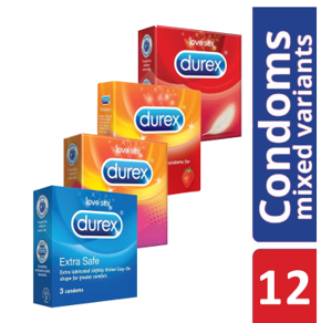 Durex Mix It Up Assorted Condoms Combo (3's Pack X 4)