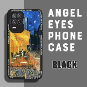 Hontinga for Realme 8 5G Back Cover Oil Painting Fashion Case Camera Protection Soft Silicone TPU Phone Cases