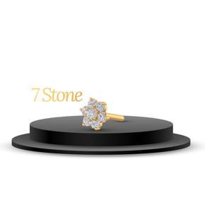7 AD Stone Gold Plated NOSE PIN