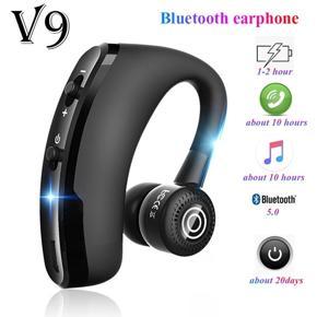 DASI Business Earhook Bluetooth5.0 Earphone with Mic Voice Control Handsfree Headphone Stereo Noise Cancellation Bluetooth Headset Earbuds for Smart Phone