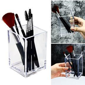 Transparent Makeup Brush Holder Organizer Multipurpose Acrylic Pen Holder Desk Table Cosmetic Storage Box Acrylic Jewelry Box
