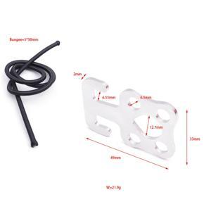 XHHDQES Scuba Diving SS Plate Hook with Bungee for Backmount Sidemount BCD and Dry Suit