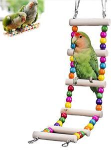 1 Feet Long Wooden Bird ladder & cradle fun cage toy for bird training bird accessories