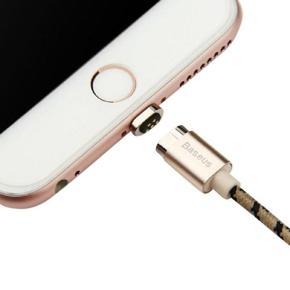 Metal Magnetic Lightning USB Adapter Charger Cable for iPhone 6s 6plus 5s - Rose gold