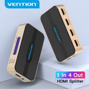 Vention HDMI 1x4 Splitter 1 In 4 Out spliter For TVbox PS3/4 Laptop HDMI Switch Adapter With Power Supply HD Switcher 4kX2k 3D Splitter