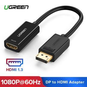 Ugreen 4K Displayport DP to HDMI Adapter 1080P Display Port Cable Converter For PC Projector Displayport to HDMI Adapter