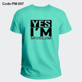 Yes I`M Muslim Pest Half Sleeve T-Shirt For Men