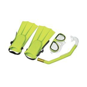 3Pcs/Set Underwater Diving Snorkel Full Set Swimming Training Scuba Anti Fog - yellow