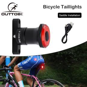 Outtobe Smart Bike Light Bike Tail Light Brake Sensor Auto Start Stop Waterproof IPX6 Charging Accessories LED Cycling Light Bike Rear Light Smart Lights Bike Accessories
