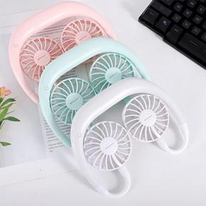 Hand Free Neck Band Portable Fan- USB Sports & Gym fan-LED light kitchen fan