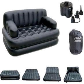 Bestway Brand Air Inflatable 5 In 1 Double Sofa Cum Bed with Free Electric Auto Pumper