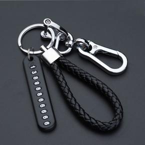 Pendant keychain Phone Number Bicycle Car Auto Motor Cycle Key Ring Anti-Lost Number Plate Mobile Number Gift