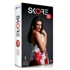 Skore not out Climax Delay Dots Condoms -10 piece