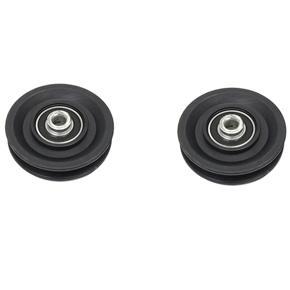 2Pcs 90mm Wearproof Nylon Bearing Pulley Wheel Cable Gym Universal Fitness Equipment Part High Quality Bearing Pulley